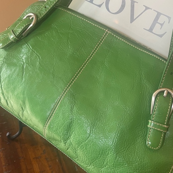 Franco Sarto Green Leather Women's Bag - Picture 2 of 9